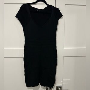Black Bebe bandage dress